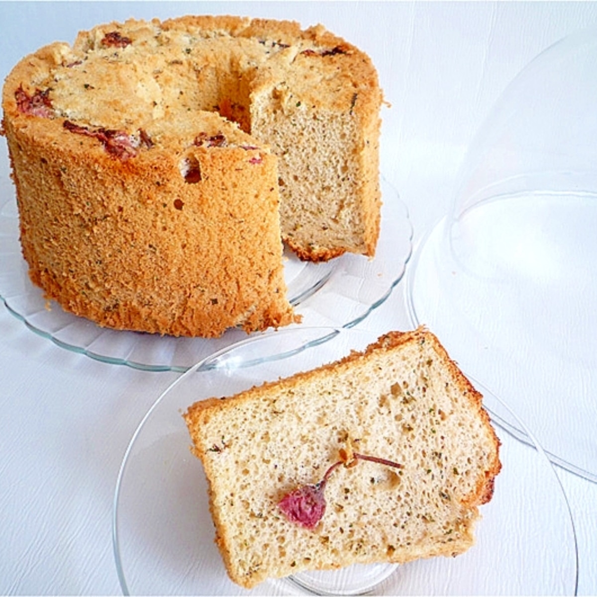 さくらシフォンケーキ レシピ 作り方 By Liqueur 楽天レシピ